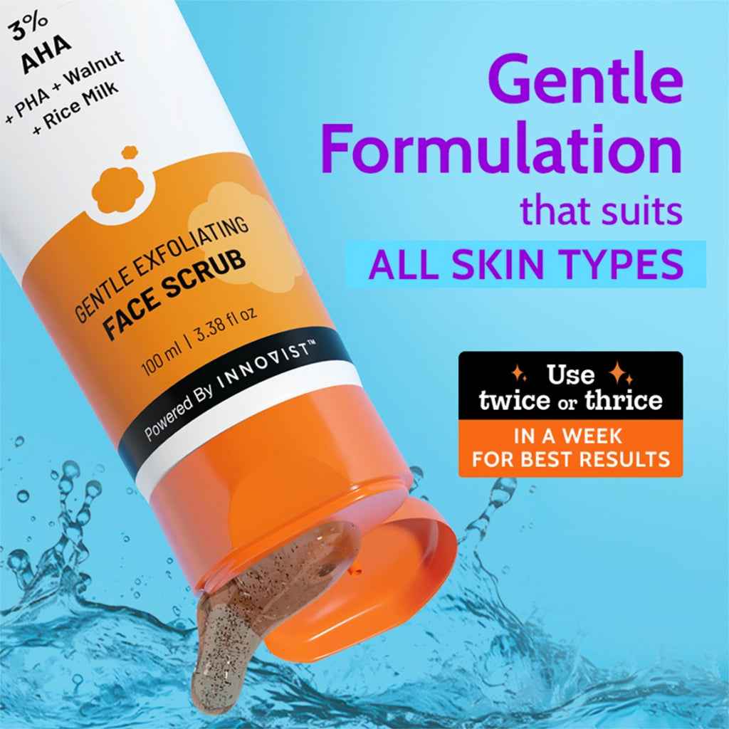 Gentle Exfoliating Face Scrub for Clear & Glowing Skin - 100ml