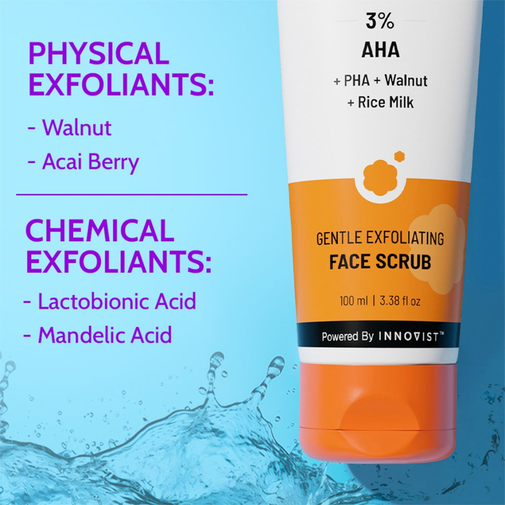 Gentle Exfoliating Face Scrub for Clear & Glowing Skin - 100ml