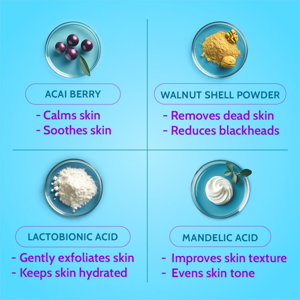 Gentle Exfoliating Face Scrub for Clear & Glowing Skin - 100ml