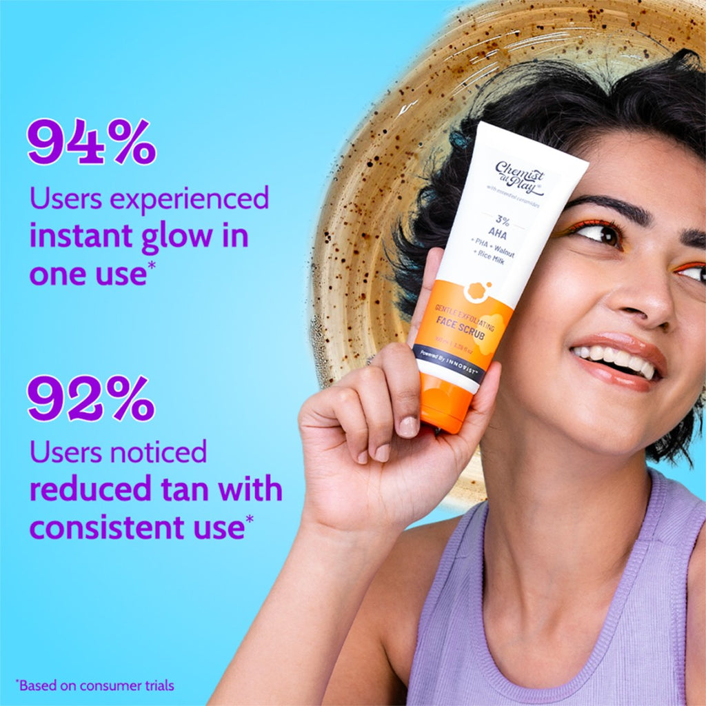 Gentle Exfoliating Face Scrub for Clear & Glowing Skin - 100ml