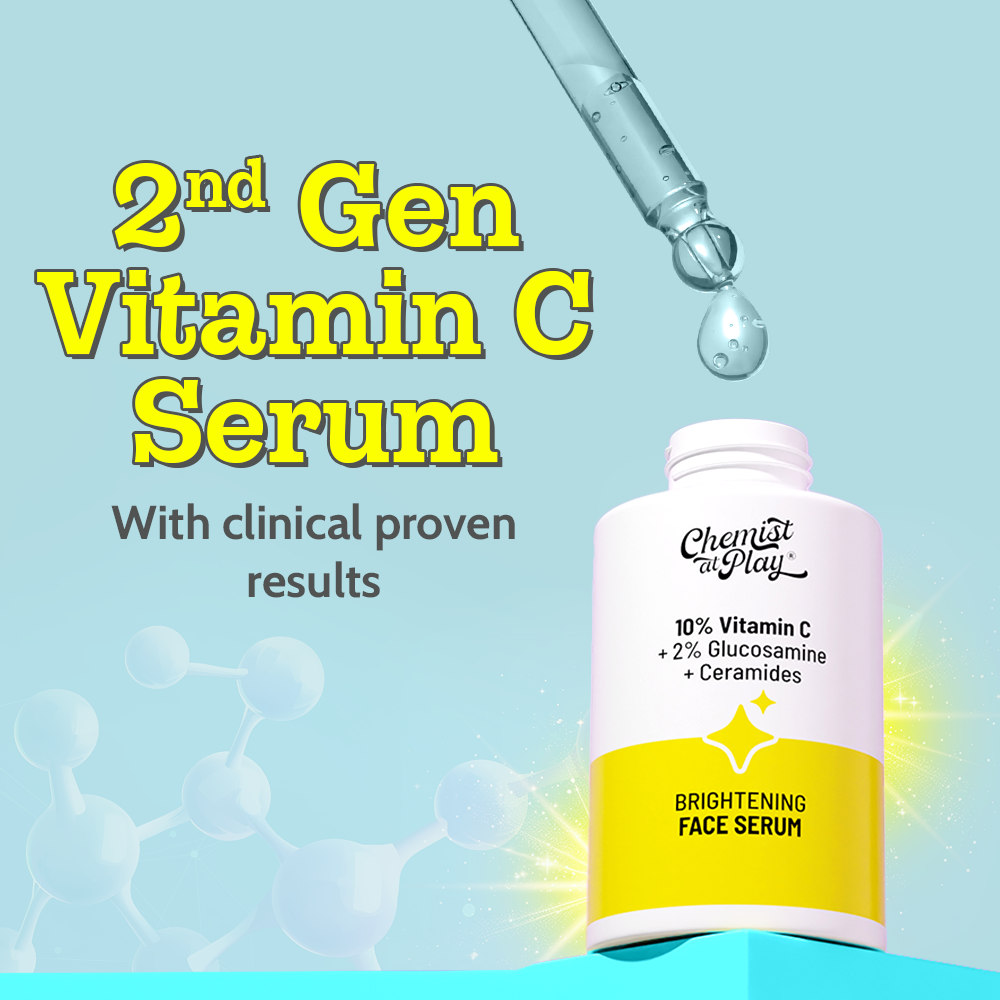 Chemist At Play Vitamin C Face Serum | Lightweight Daily Serum for Skin Care Routine | 30ml